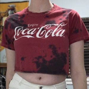 Coca Cola tie dye top